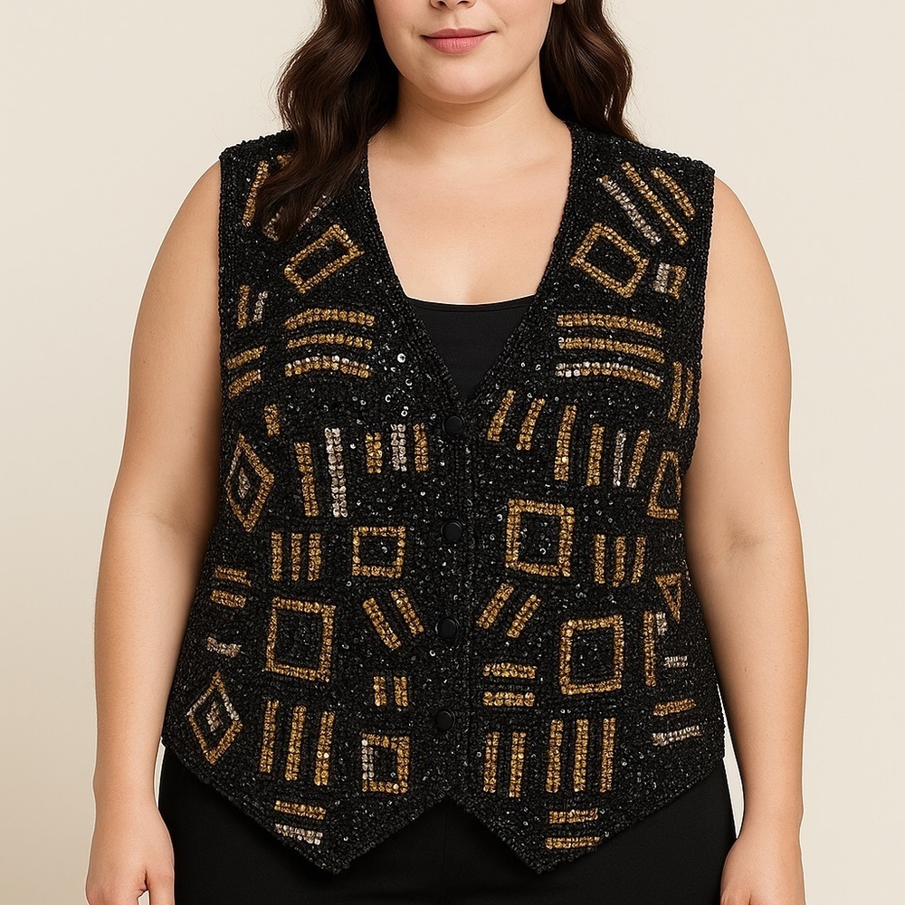 Amanda Smith Elegant Black Silk Garment